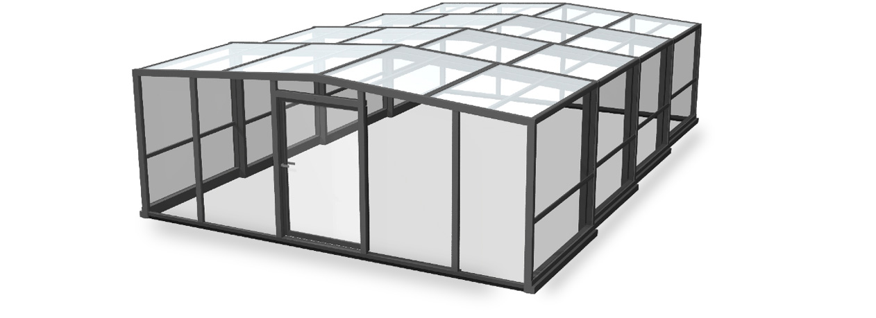 schémas 3d abri de piscine haut