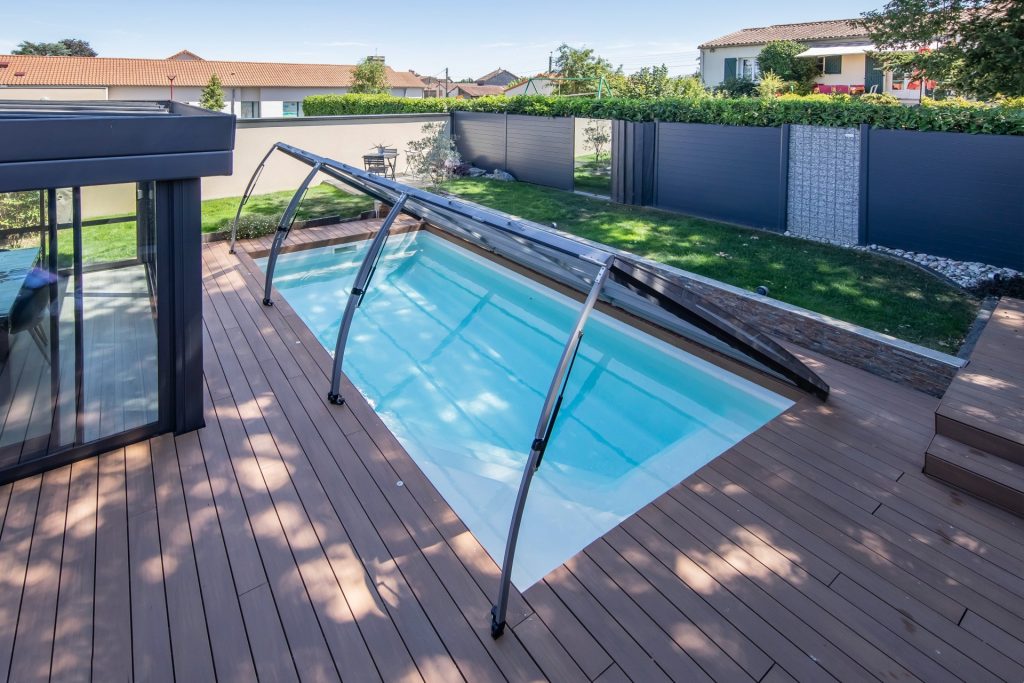 abri de piscine plat primo