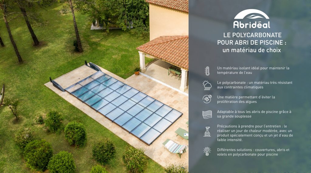 polycarbonate abri piscine