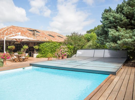 abri de piscine plat motorisé