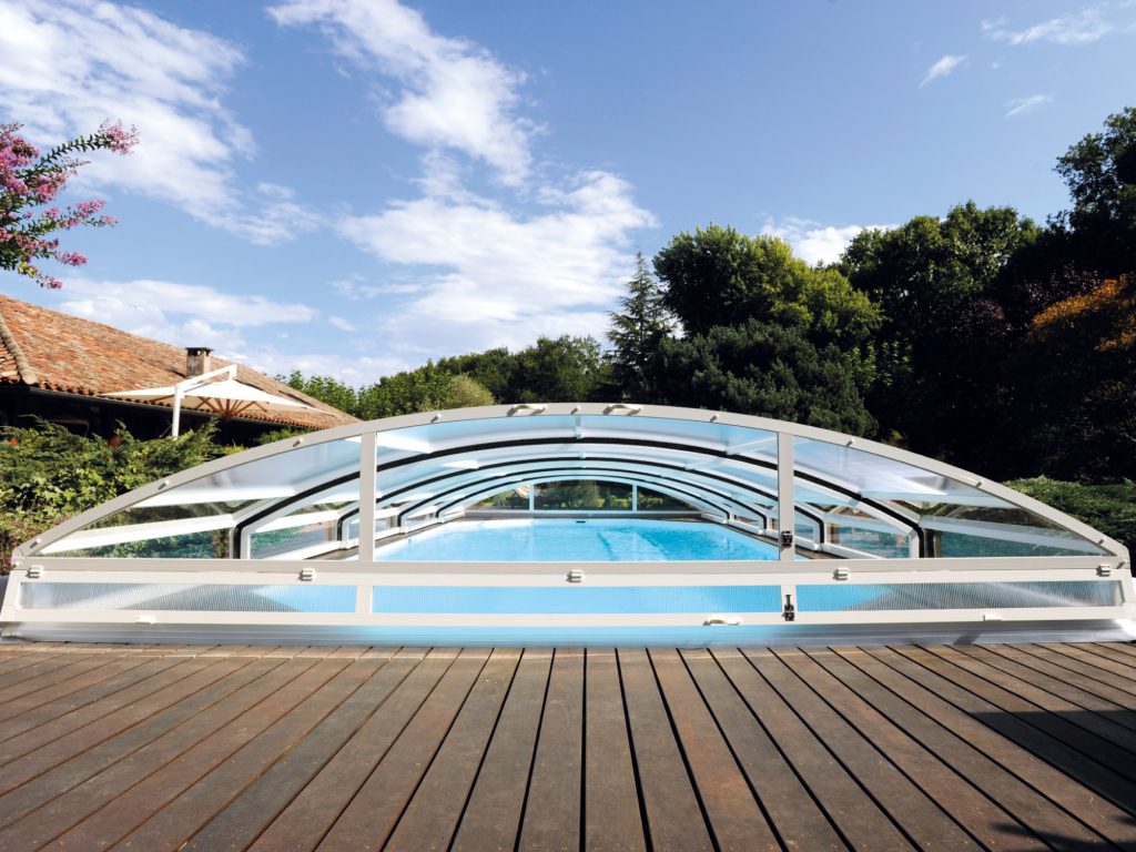 abri de piscine télescopique