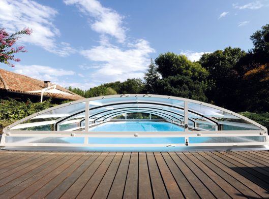 abri de piscine télescopique