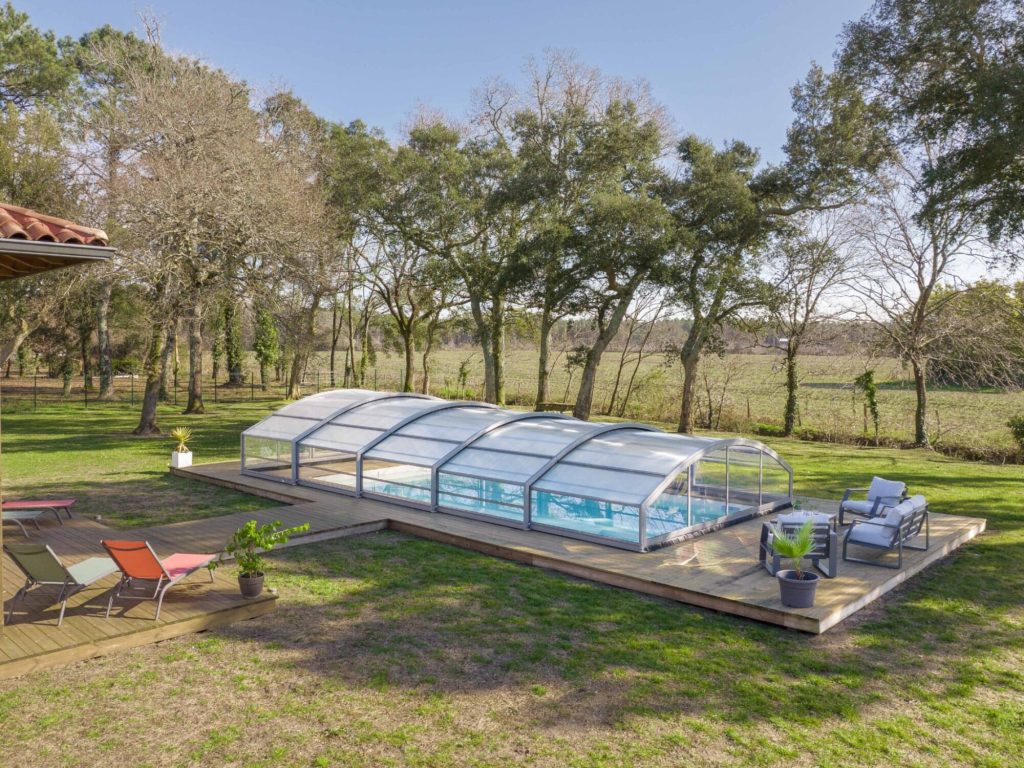 abri de piscine mi-haut alto