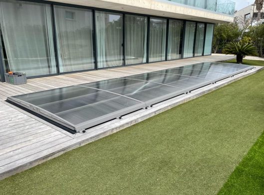 protection de piscine bas amovible