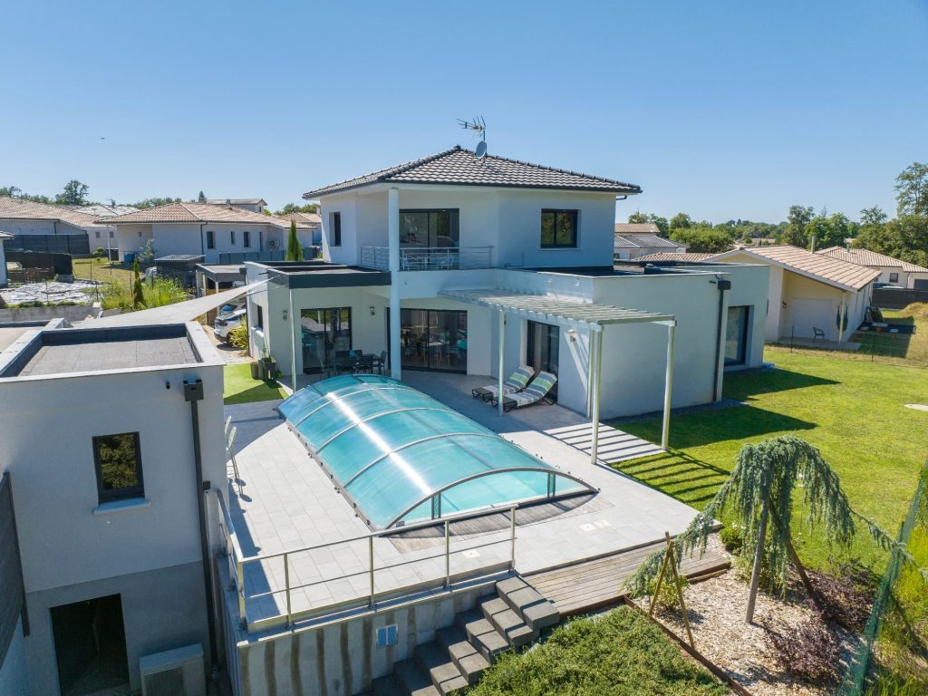 abri de piscine bas primo