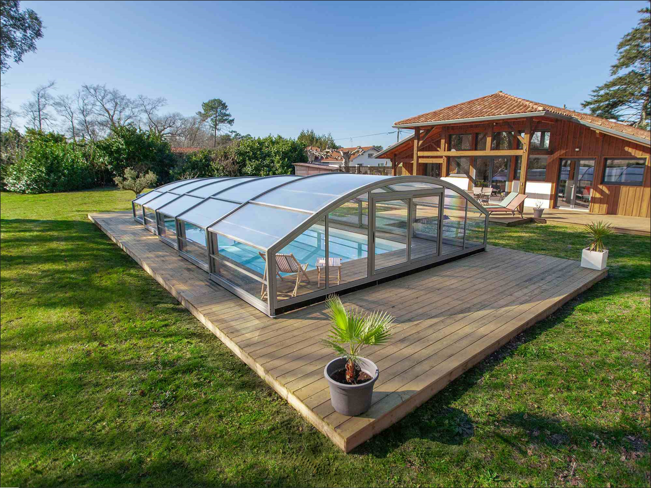 abri piscine mi-haut